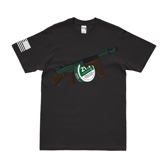 ZYN Tommy Gun T-Shirt Tactically Acquired Black Wintergreen 