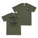 Double-Sided 2/5 Marines WPNS Co. Ramadi Whiskey Label T-Shirt Tactically Acquired Military Green Small 
