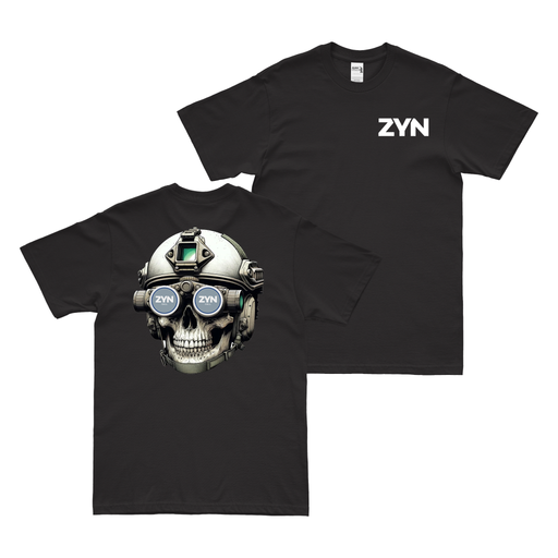 Zyn Special Forces Operator Skull T-Shirt Tactically Acquired Black Chill Small