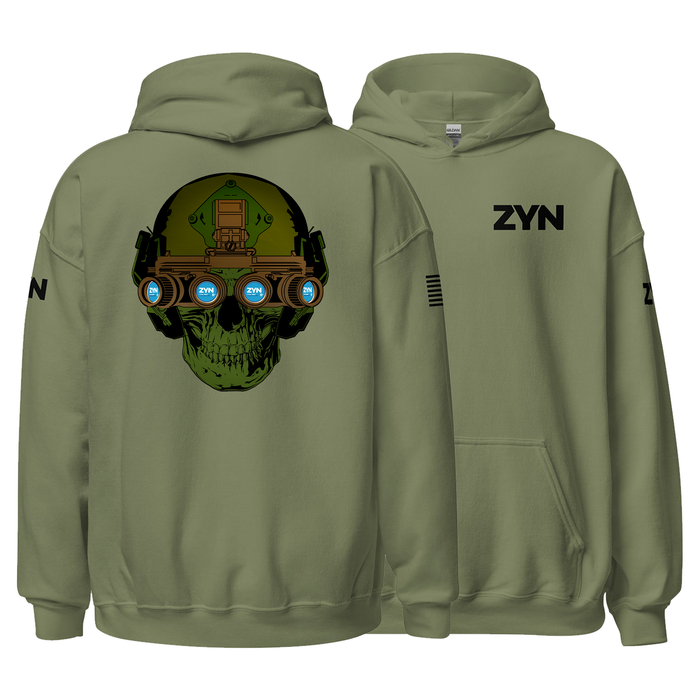 Tactical ZYN Quad NVG's Operator Hoodie Tactically Acquired Military Green S Cool Mint