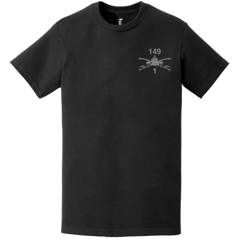 1-149 Armor Regiment Left Chest Logo Emblem T-Shirt