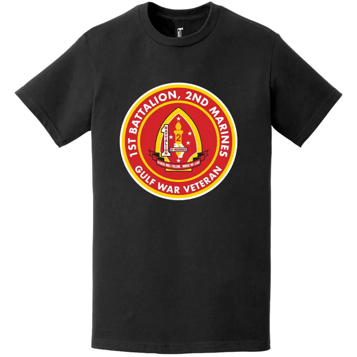 1/2 Marines Gulf War Veteran T-Shirt Tactically Acquired   