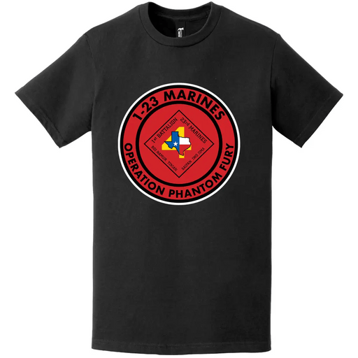 1/23 Marines Operation Phantom Fury T-Shirt Tactically Acquired   
