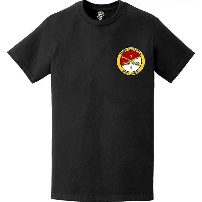 1-3 Cavalry Regiment "Tiger Squadron" Left Chest Emblem T-Shirt