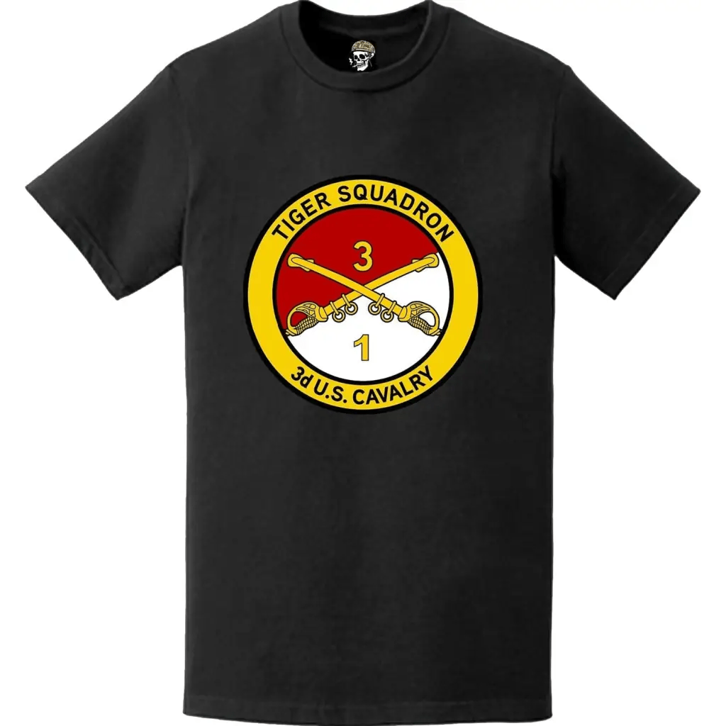 1-3 Cavalry Regiment "Tiger Squadron" Logo Emblem T-Shirt Tactically Acquired   