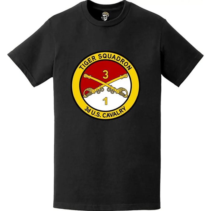 1-3 Cavalry Regiment "Tiger Squadron" Logo Emblem T-Shirt Tactically Acquired   