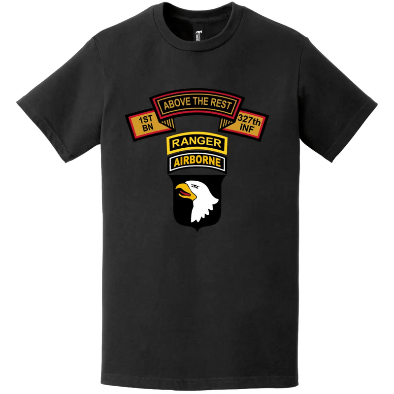 1-327 Infantry Regiment 101st Airborne Ranger Tab T-Shirt