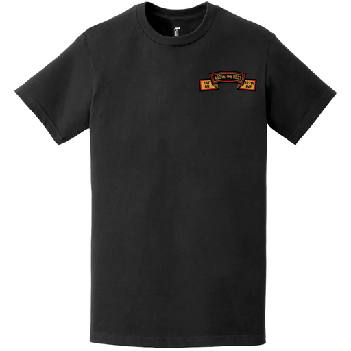 1-327 Infantry Regiment 'Above the Rest' Tab Logo Left Chest T-Shirt Tactically Acquired   