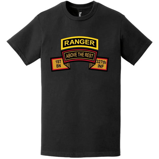 1-327 Infantry Regiment Ranger Tab Logo T-Shirt Tactically Acquired   