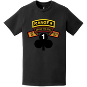1-327 IR 'Above the Rest' Ranger Tab Logo T-Shirt Tactically Acquired   