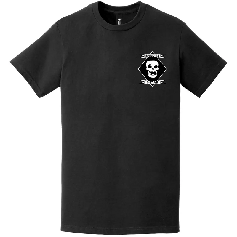 1-37 Armor Regiment 'Bandits' Left Chest Logo Emblem T-Shirt