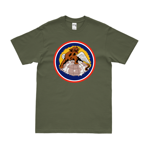 100th Fighter Squadron Tuskegee Airmen WW2 T-Shirt Tactically Acquired Military Green Clean Small