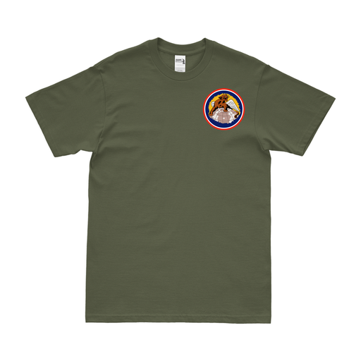 100th Figther Squadron Left Chest Emblem T-Shirt Tactically Acquired Military Green Small 