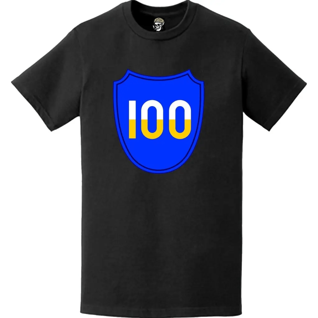 100th Infantry Division (100th ID) SSI Logo Crest T-Shirt Tactically Acquired   