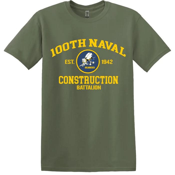 100th Naval Construction Battalion (100th NCB) T-Shirt Tactically Acquired   