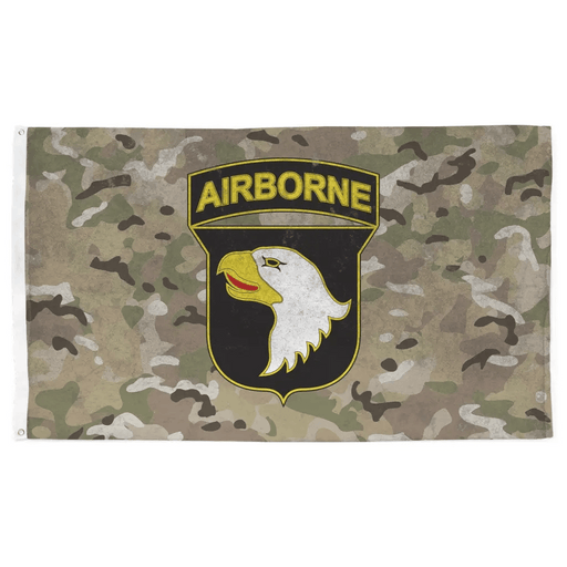 101st Airborne Division CSIB OCP Camo Indoor Wall Flag Tactically Acquired   