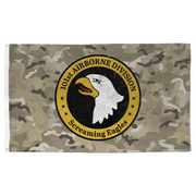 101st Airborne Division "Screaming Eagles" OCP Camo Indoor Wall Flag Tactically Acquired   