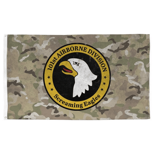 101st Airborne Division "Screaming Eagles" OCP Camo Indoor Wall Flag Tactically Acquired   