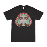 U.S. Army 109th Medical Battalion T-Shirt Tactically Acquired Black Clean Small