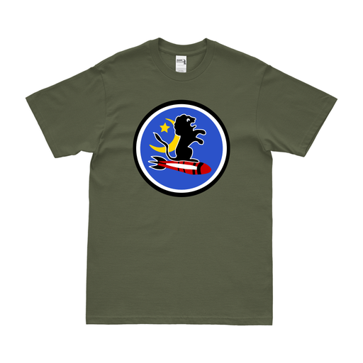 10th Bombardment Squadron WW2 USAAF T-Shirt Tactically Acquired Military Green Clean Small