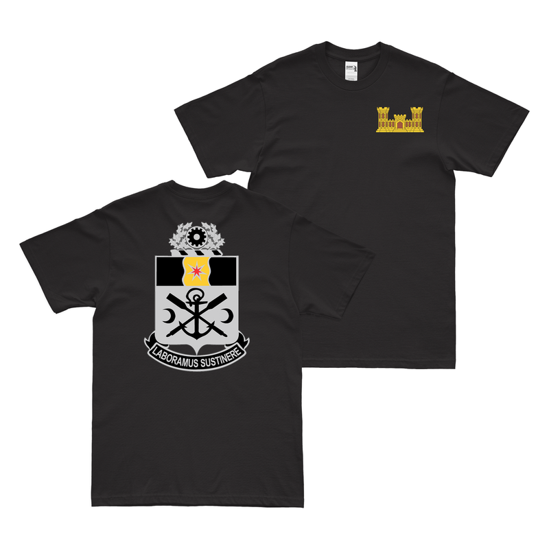Double-Sided 10th Engineer Battalion Logo T-Shirt