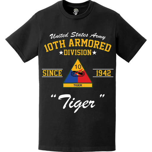 10th Armored Division "Tiger" Since 1942 Legacy T-Shirt Tactically Acquired   