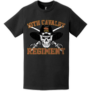 10th Cavalry Regiment Distressed Saber Skull T-Shirt Tactically Acquired   
