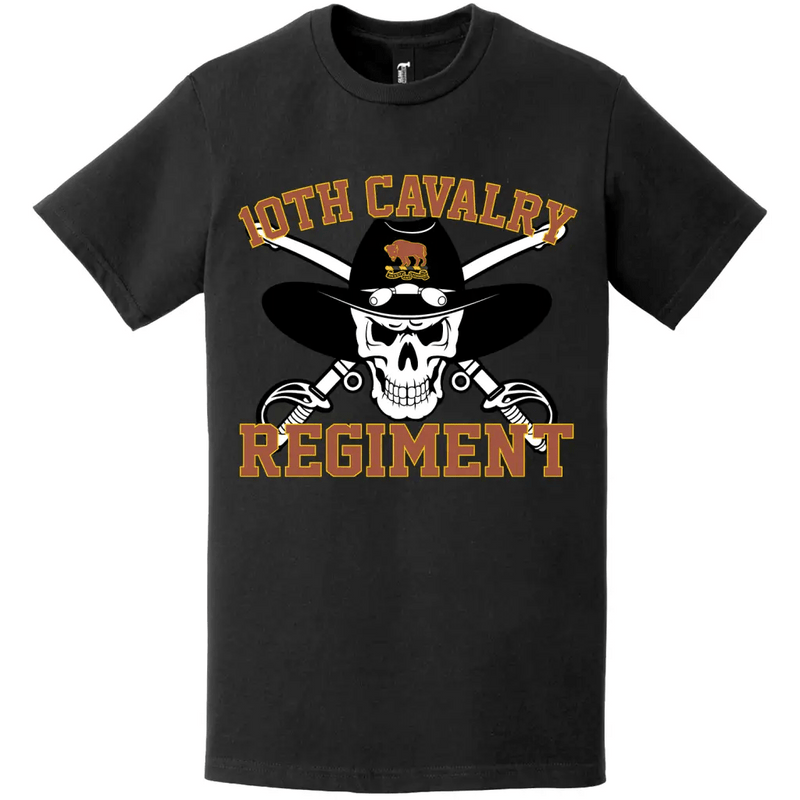 10th Cavalry Regiment Saber Skull T-Shirt