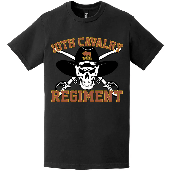 10th Cavalry Regiment Saber Skull T-Shirt Tactically Acquired   
