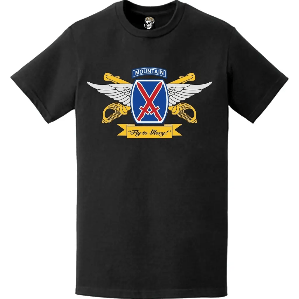 10th Combat Aviation Brigade (10th CAB) 'Fly to Glory' Emblem Logo T-Shirt Tactically Acquired   