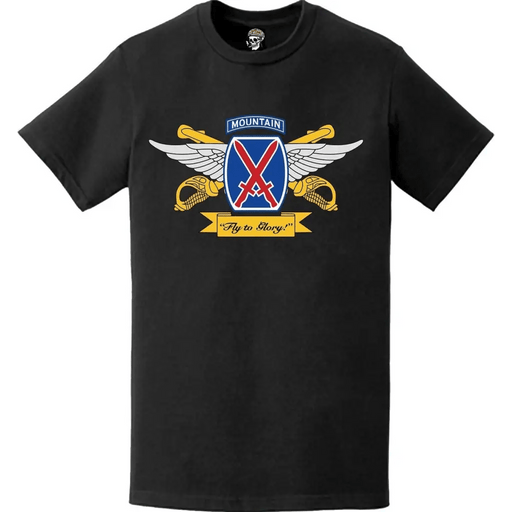 10th Combat Aviation Brigade (10th CAB) 'Fly to Glory' Emblem Logo T-Shirt Tactically Acquired   