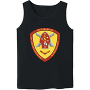 10th Marine Regiment Unit Logo Emblem Tank Top Tactically Acquired Black Small 