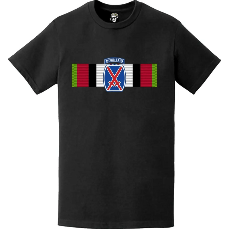 10th Mountain Division Afghanistan Campaign Ribbon OEF T-Shirt