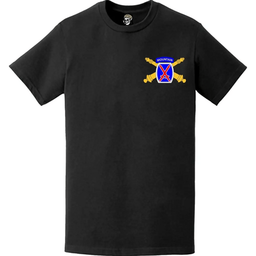 10th Mountain Division Artillery (DIVARTY) "Mountain Thunder" Left Chest T-Shirt Tactically Acquired   
