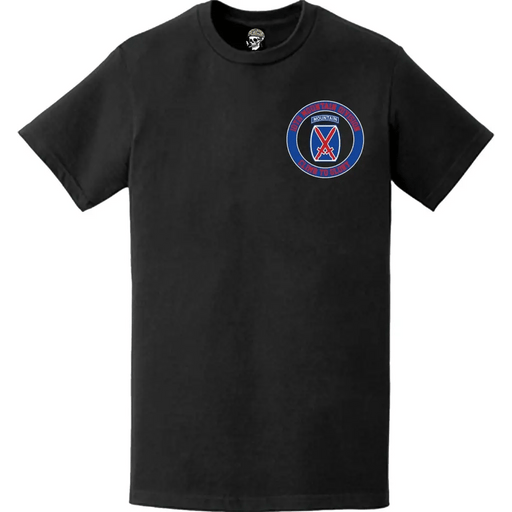 10th Mountain Division "Climb to Glory" Crest Left Chest T-Shirt Tactically Acquired   