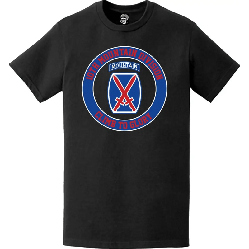 10th Mountain Division "Climb to Glory" Crest Logo T-Shirt