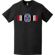 10th Mountain Division Iraq War Campaign Ribbon T-Shirt Tactically Acquired   