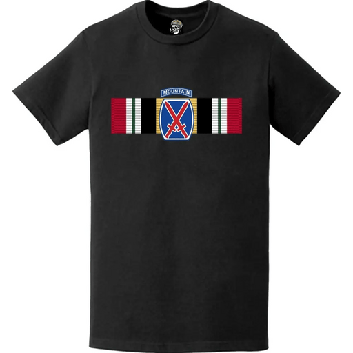 10th Mountain Division Iraq War Campaign Ribbon T-Shirt Tactically Acquired   