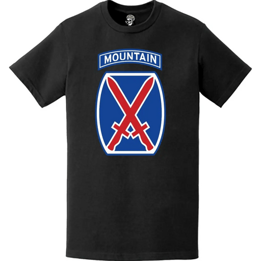 10th Mountain Division SSI Logo Emblem T-Shirt Tactically Acquired   
