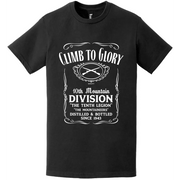 10th Mountain Division Whiskey Label T-Shirt Tactically Acquired   