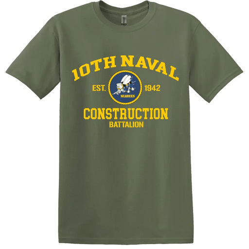 10th Naval Construction Battalion (10th NCB) WW2 Legacy T-Shirt Tactically Acquired   