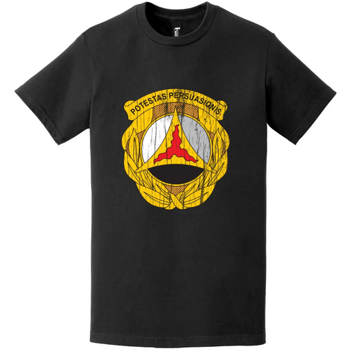 10th PSYOP Battalion Distressed Logo Emblem Insignia T-Shirt Tactically Acquired   