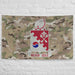 U.S. Army 1120th Engineer Battalion OCP Camo Indoor Wall Flag Tactically Acquired   