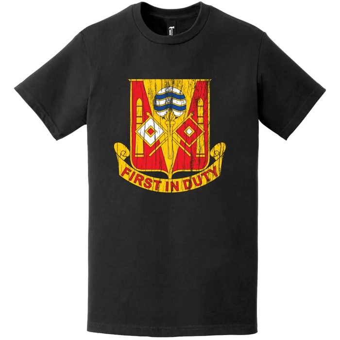 115th Signal Battalion Distressed DUI Logo Emblem T-Shirt Tactically Acquired   