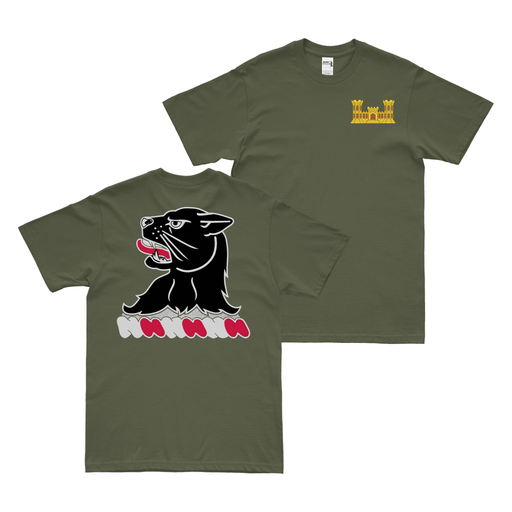 Double-Sided 11th Engineer Battalion Logo T-Shirt Tactically Acquired   