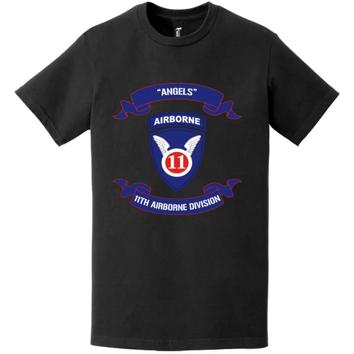 11th Airborne Division 'Angels' Scroll Emblem T-Shirt Tactically Acquired   