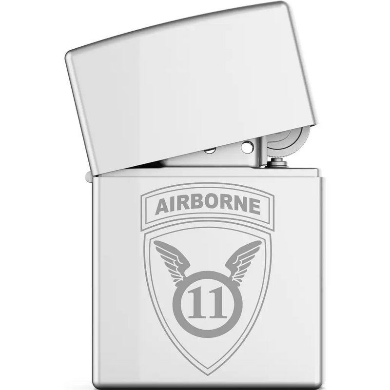 11th Airborne Division CSIB Engraved Zippo Lighter