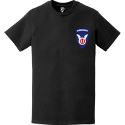 11th Airborne Division SSI Logo Emblem Left Chest T-Shirt Tactically Acquired   