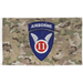 11th Airborne Division SSI OCP Camo Indoor Wall Flag Tactically Acquired   
