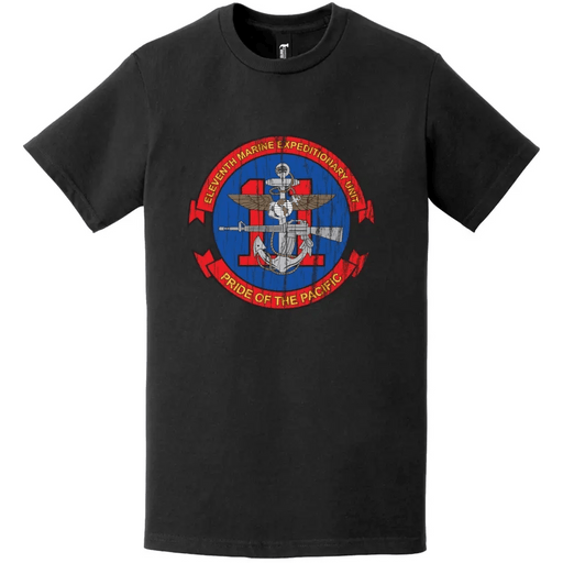11th Marine Expeditionary Unit (11th MEU) Distressed Logo Emblem T-Shirt Tactically Acquired   